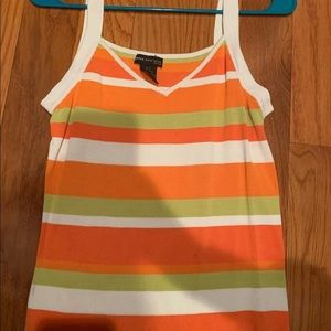 striped tank size small